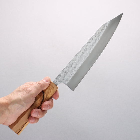 Yoshimi Kato Minamo SG2 Hammered Kiritsuke Gyuto 210mm Olive tree (V Shaped) Handle - Seisuke Knife