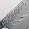 Yoshimi Kato SPG STRIX Wave Pattern Nakiri 165mm Gray Stablilized Wood (White Ring) Handle - Seisuke Knife - Slide 3