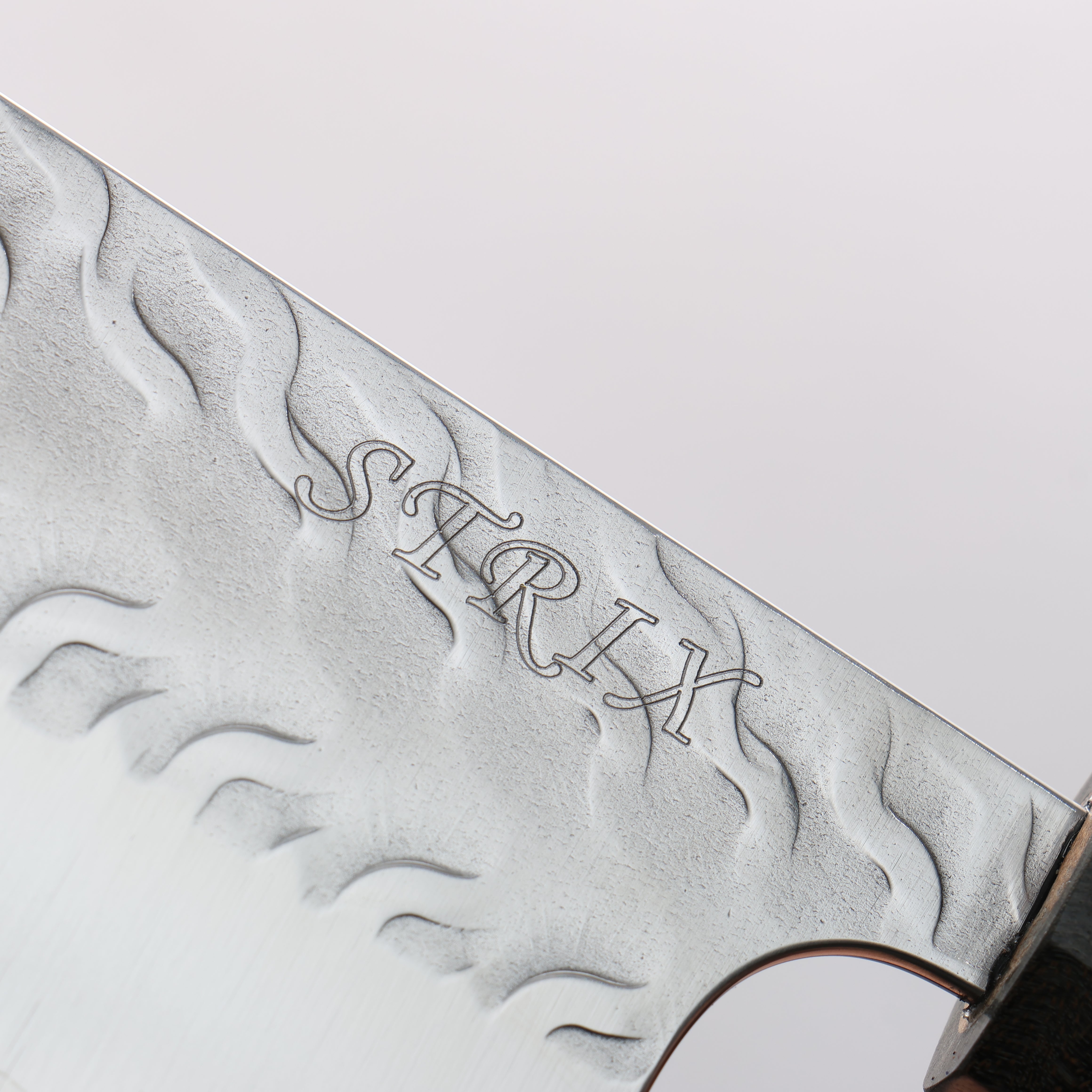 Yoshimi Kato SPG STRIX Wave Pattern Nakiri 165mm Gray Stablilized Wood (White Ring) Handle - Seisuke Knife