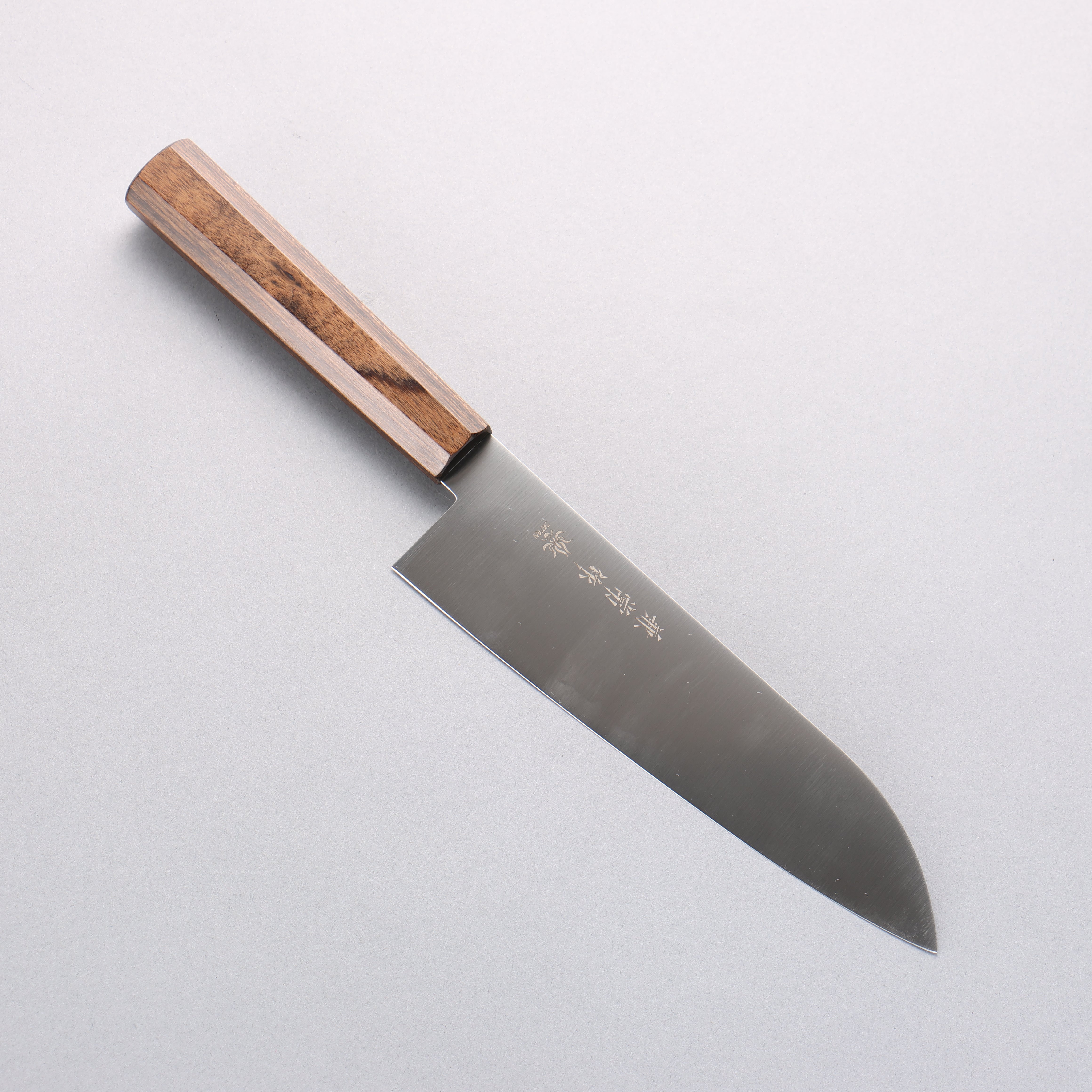 Kanetsune Ichizu VG10 Santoku 180mm Brown Pakka wood Handle