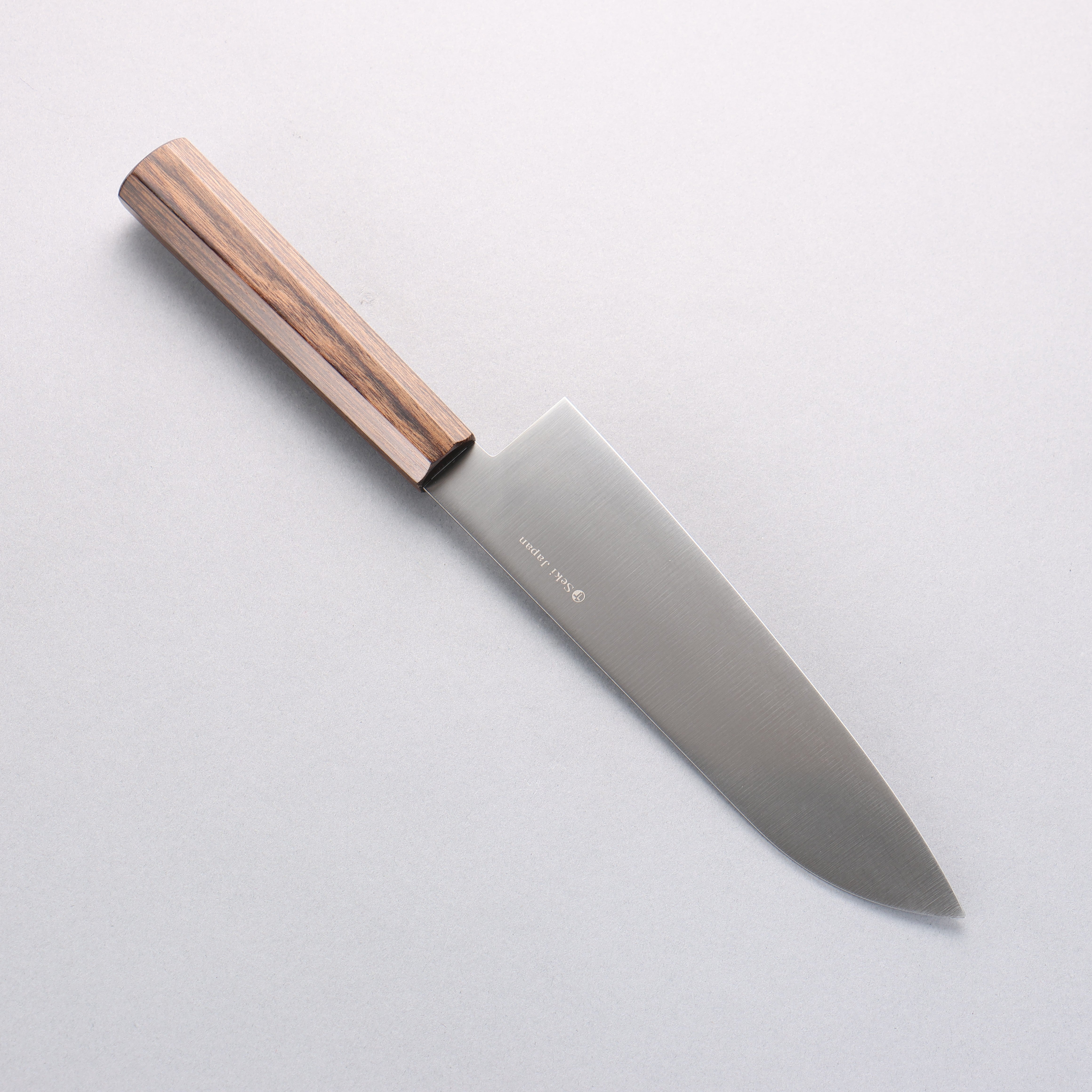 Kanetsune Ichizu VG10 Santoku 180mm Brown Pakka wood Handle - Seisuke Knife