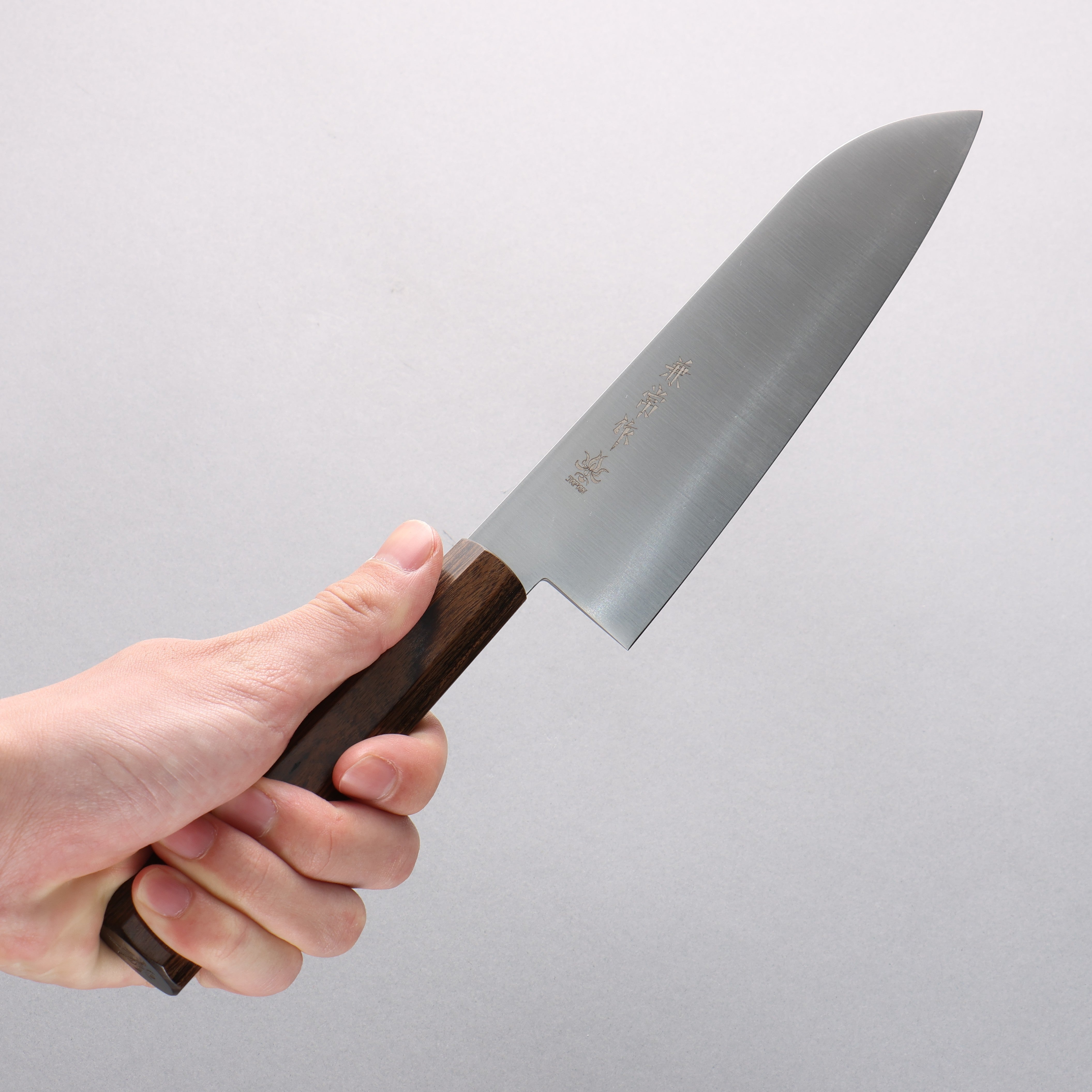 Kanetsune Ichizu VG10 Santoku 180mm Brown Pakka wood Handle - Seisuke Knife