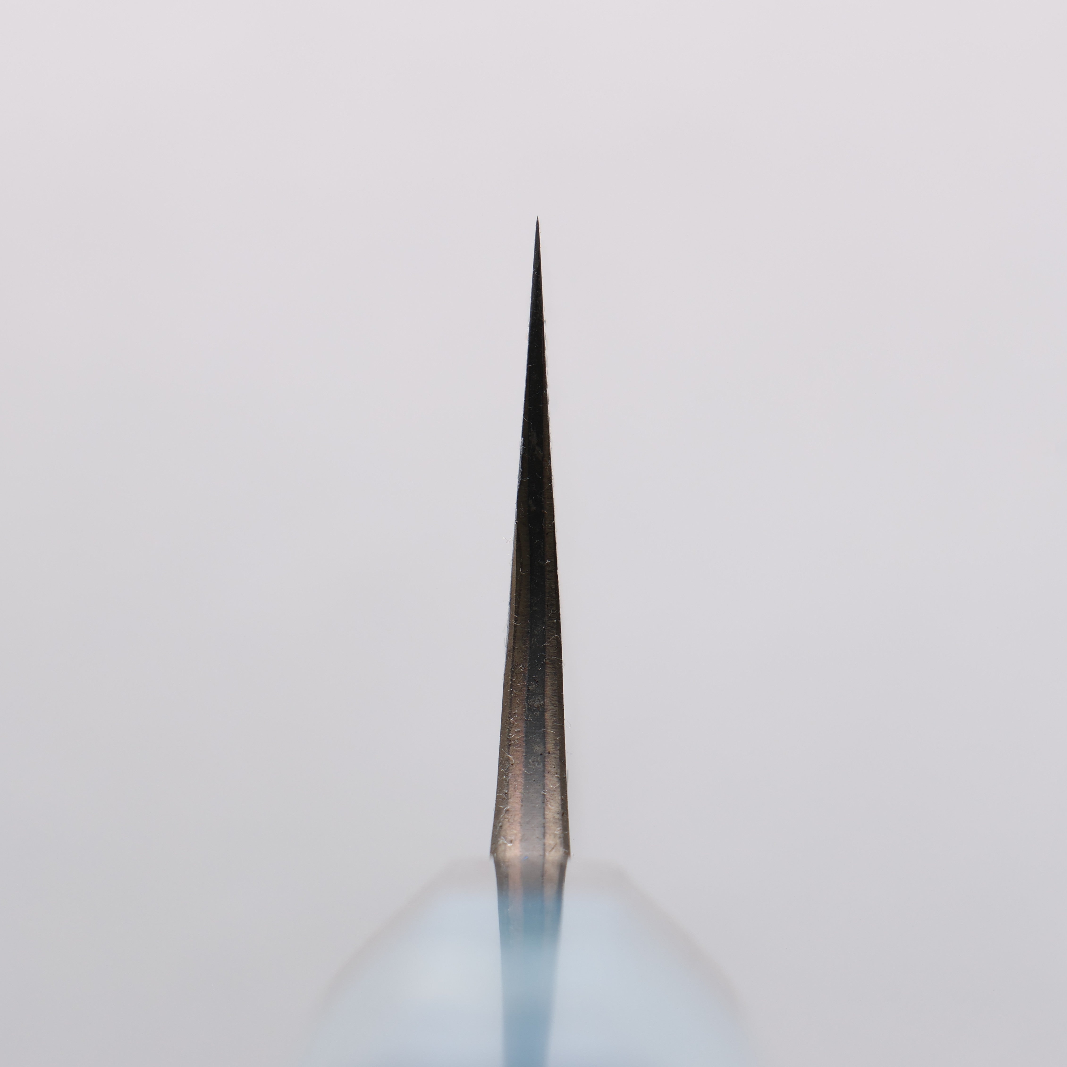 Anryu Blue Super Black Finished Gyuto 210mm Blue Stabilized Wood Handle - Seisuke Knife