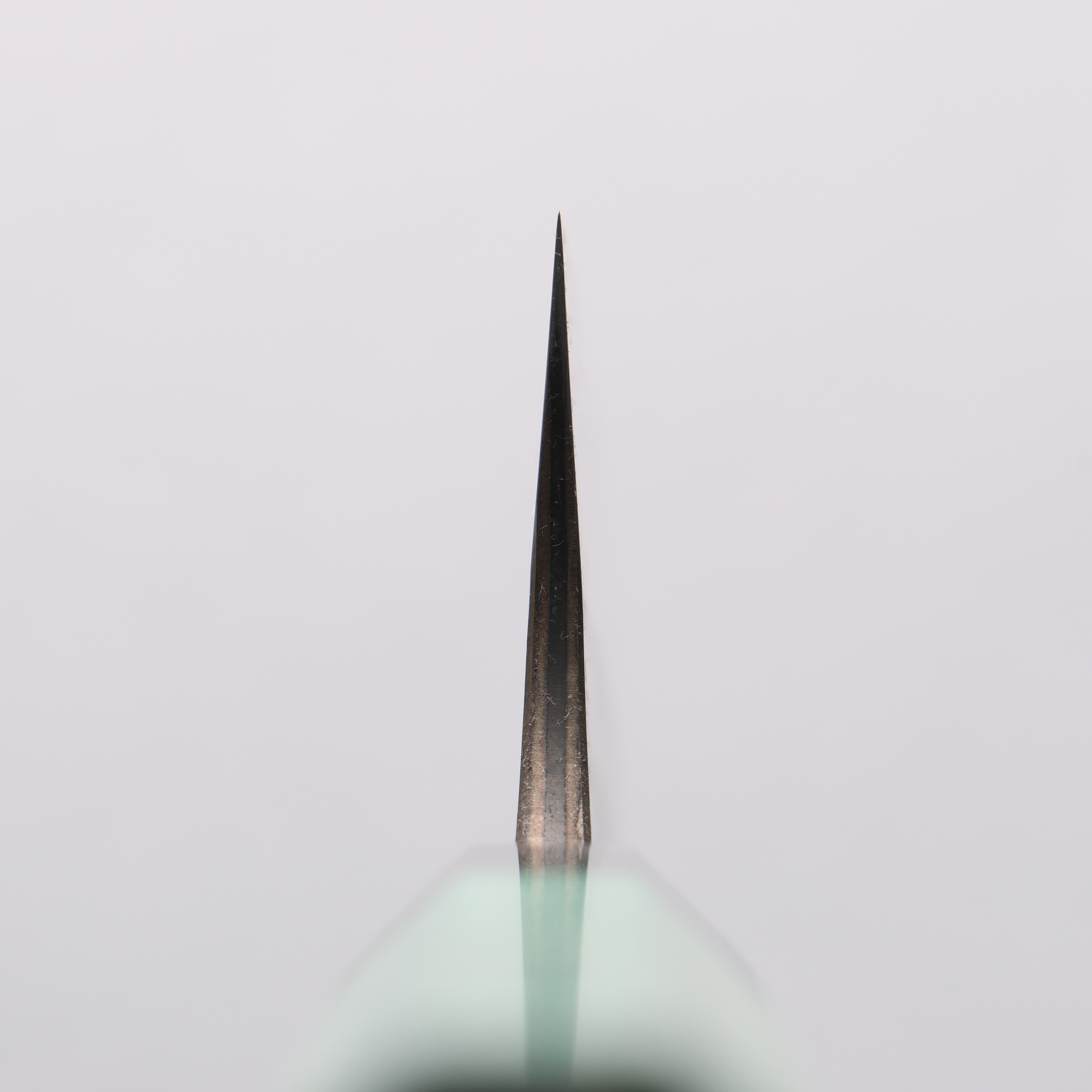 Anryu Blue Super Kurouchi Gyuto 210mm Green Stabilized Wood Handle - Seisuke Knife