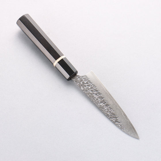 Yu Kurosaki Shizuku SG2 Hammered Petty-Utility 120mm Ebony Wood (ferrule: Black Water Buffalo Horn) Handle - Seisuke Knife