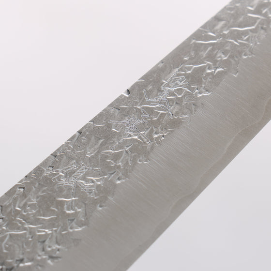 Yu Kurosaki Shizuku SG2 Hammered Petty-Utility 150mm Ebony Wood (ferrule: Marbled Water Buffalo Horn) Handle - Seisuke Knife