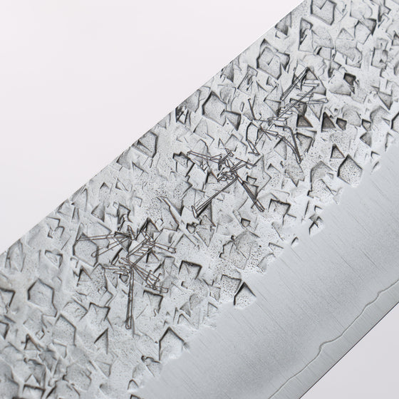 Yu Kurosaki Shizuku SG2 Hammered Gyuto 240mm Chinese Quince (White Ferrule and End Cap) Handle - Seisuke Knife