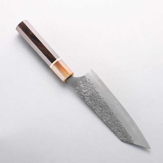 Yu Kurosaki Shizuku SG2 Hammered Bunka 170mm Ebony Wood (ferrule: Marbled Water Buffalo Horn) Handle - Seisuke Knife