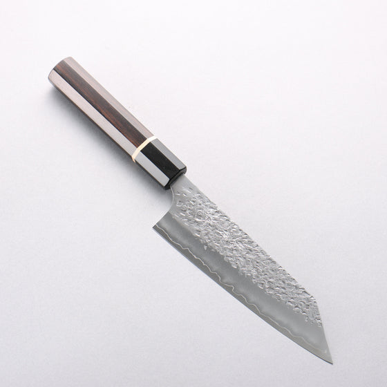 Yu Kurosaki Shizuku SG2 Hammered Bunka 170mm Ebony Wood (ferrule: Black Water Buffalo Horn) Handle - Seisuke Knife