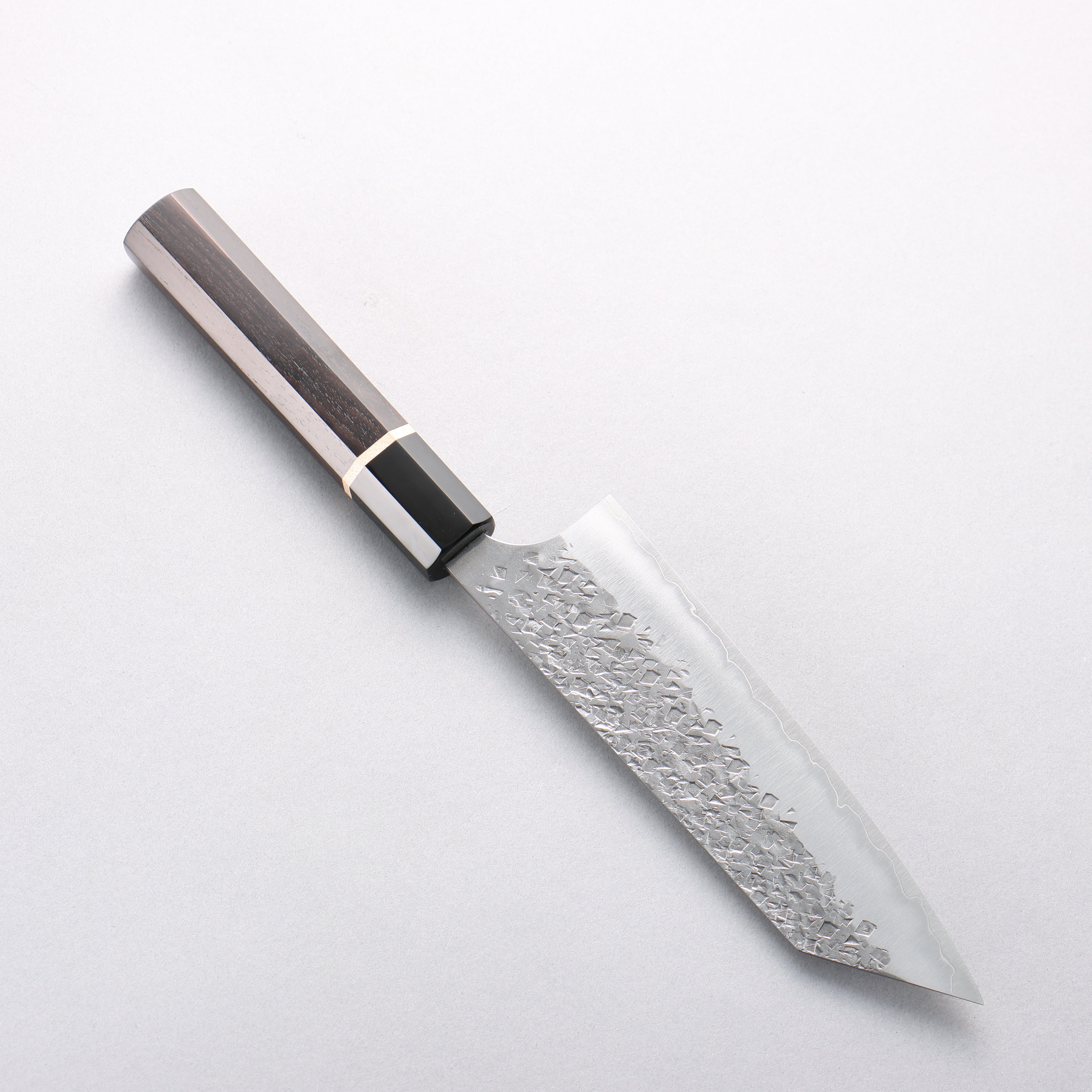 Yu Kurosaki Shizuku SG2 Hammered Bunka 170mm Ebony Wood (ferrule: Black Water Buffalo Horn) Handle - Seisuke Knife