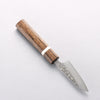 Yoshimi Kato SG2 Damascus Migaki Finished Paring 75mm Sandalwood with White Ring Handle - Seisuke Knife - Slide 2