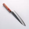 Yoshimi Kato Blue Super Black Finished Gyuto 210mm Rosewood (Red Turquoise Ring) Handle - Seisuke Knife - Slide 2