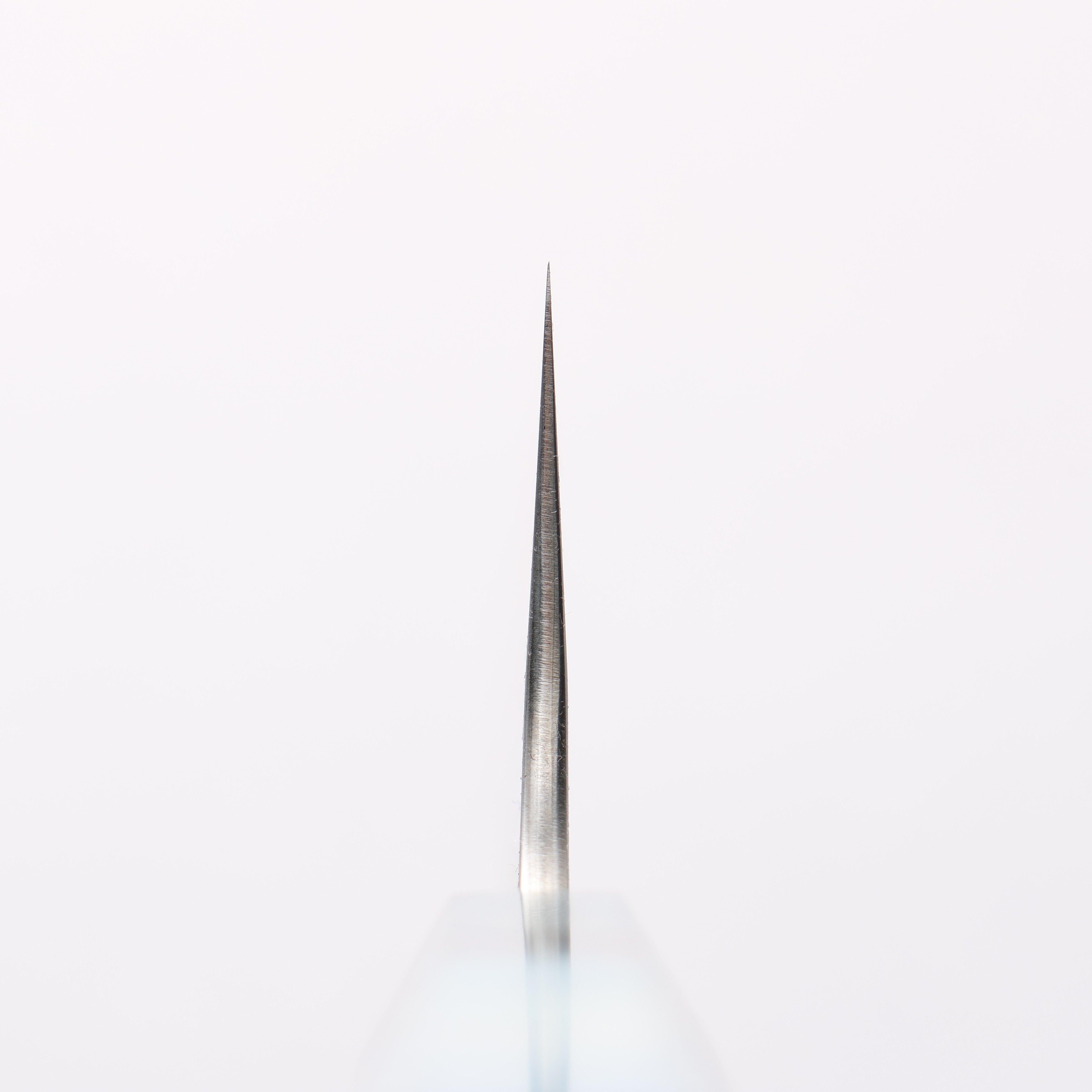 Yoshimi Kato Blue Super Black Finished Kiritsuke Gyuto 210mm Blue Stabilized Wood (With Black Ring) Handle - Seisuke Knife