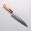 Yoshimi Kato Hyo SG2 Hammered Kiritsuke Gyuto 210mm Olive Tree and Red Resin Handle - Seisuke Knife - Slide 1