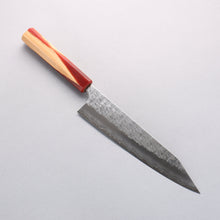  Yoshimi Kato Hyo SG2 Hammered Kiritsuke Gyuto 210mm Olive Tree and Red Resin Handle - Seisuke Knife
