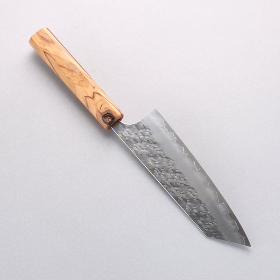 Yoshimi Kato Hyo SG2 Hammered Bunka 170mm Olive Tree and Red Resin Handle - Seisuke Knife