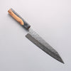 Yoshimi Kato Hyo SG2 Hammered Kiritsuke Gyuto 210mm Olive Tree and Black/White Marble Resin Handle - Seisuke Knife - Slide 1