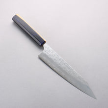  Yoshimi Kato Hyo SG2 Hammered Kiritsuke Gyuto 210mm Olive Tree and Blue Resin Handle - Seisuke Knife