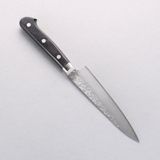 Takamura Knives VG10 Hammered Petty-Utility 130mm with Black Pakkawood Handle - Seisuke Knife