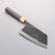  Tinker Blue Super Black Finished Tank 180mm Rosewood Handle - Seisuke Knife