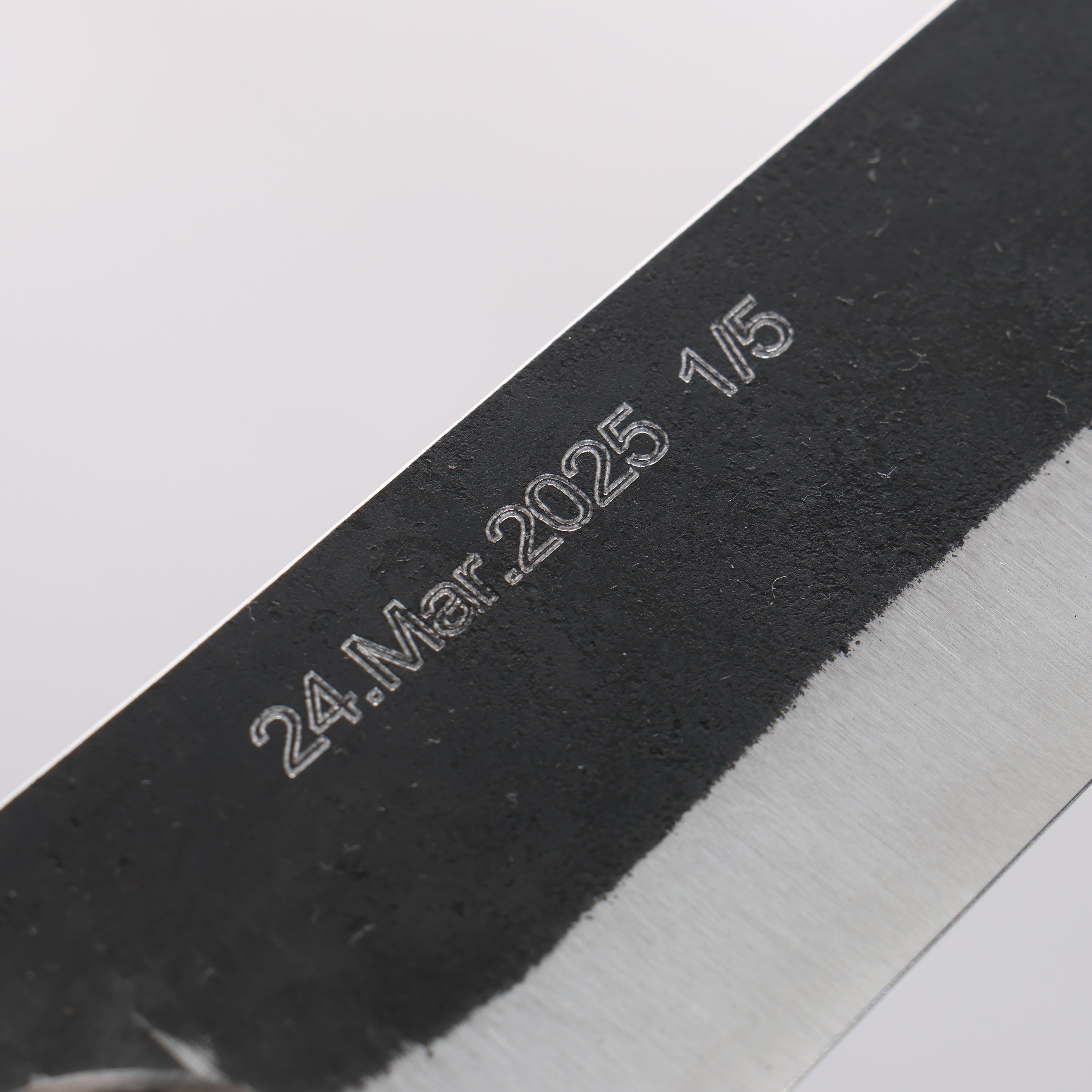 Tinker Blue Super Black Finished 270mm Rosewood Handle Sabre - Seisuke Knife