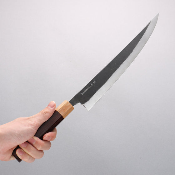 Tinker Blue Super Black Finished 270mm Rosewood Handle Sabre - Seisuke Knife