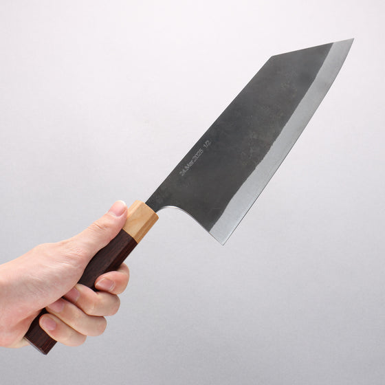Tinker Blue Super Black Finished 230mm Rosewood Handle Ironhorse - Seisuke Knife