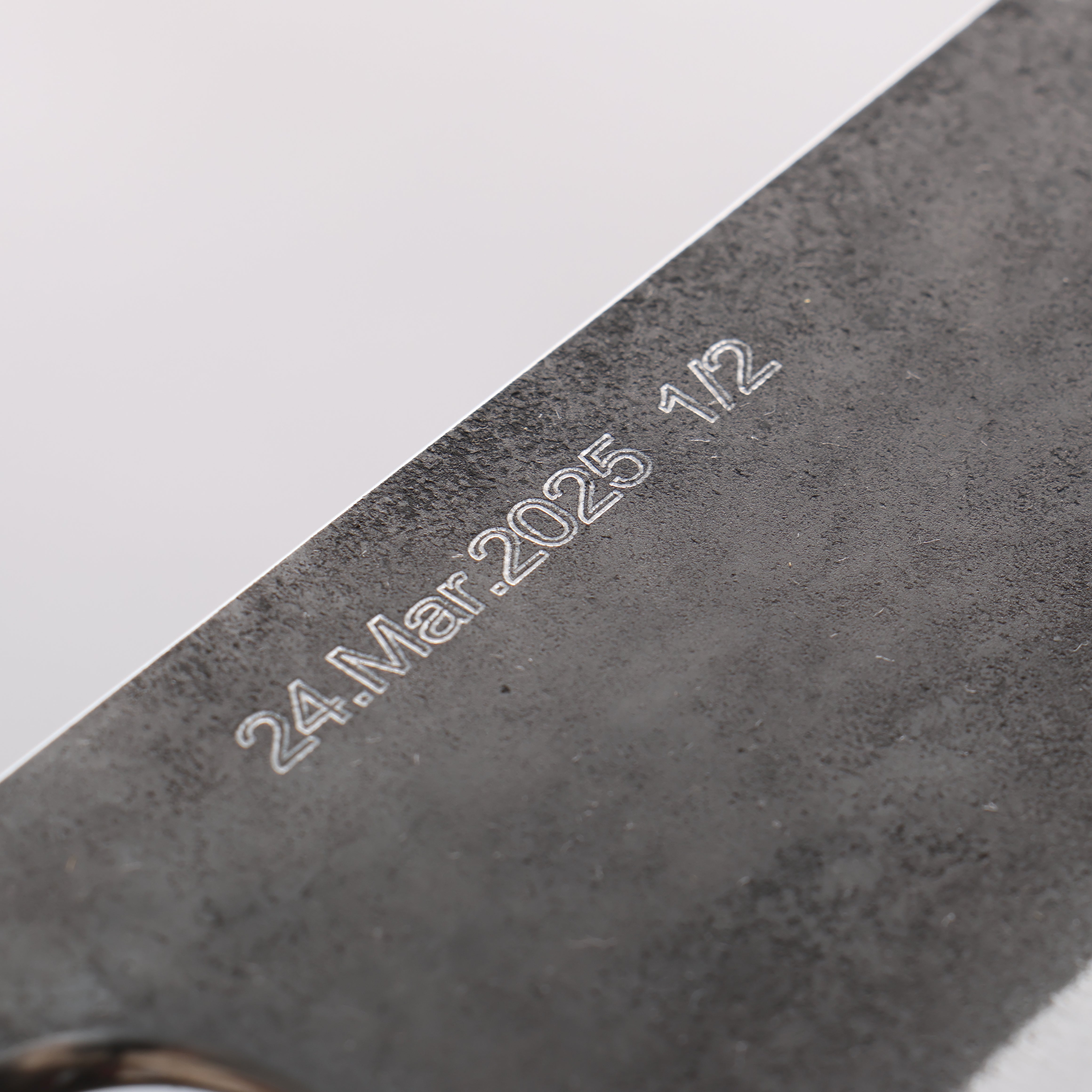 Tinker Blue Super Black Finished Chibi Tank 145mm Rosewood Handle - Seisuke Knife