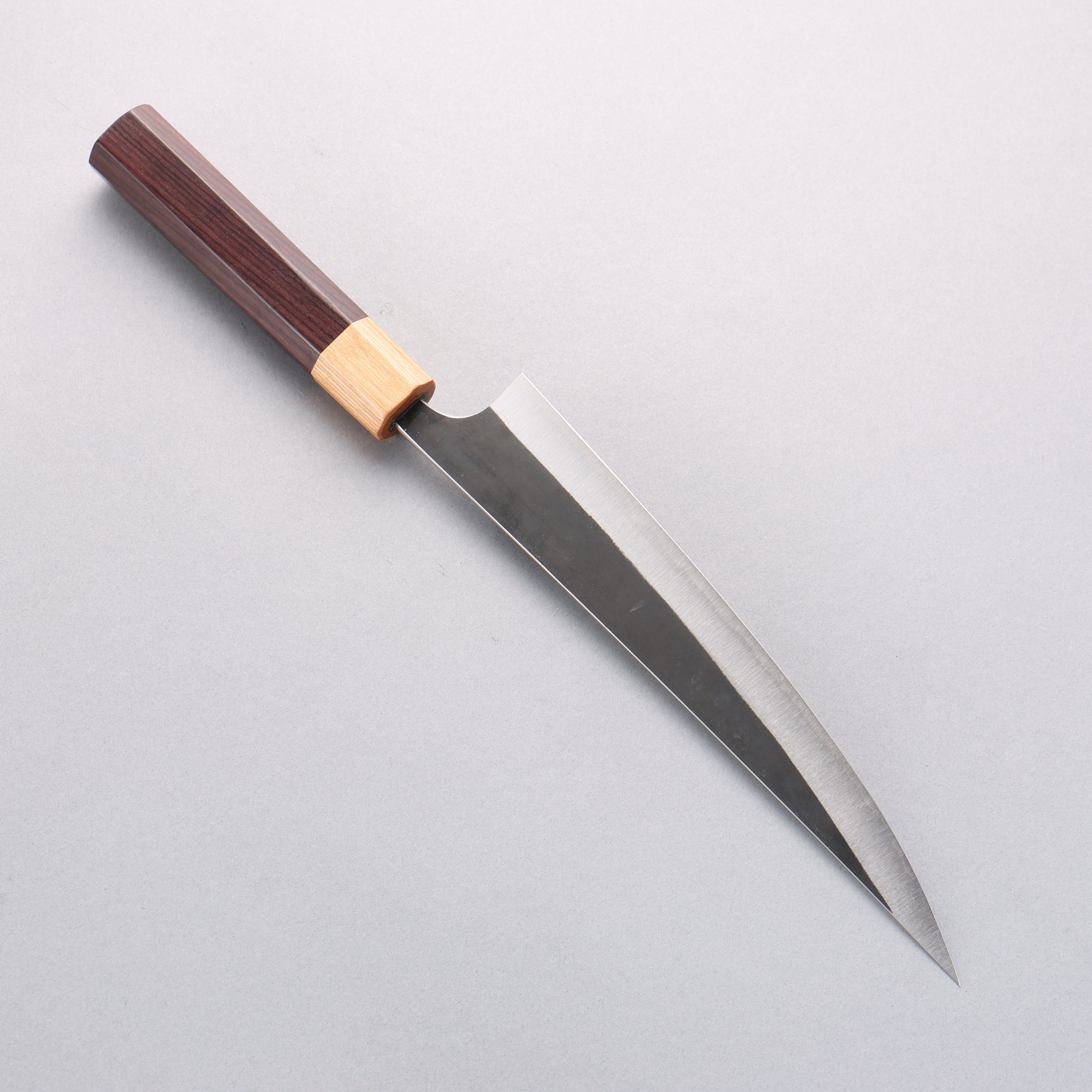 Tinker Blue Super Black Finished 210mm Rosewood Handle Sabre - Seisuke Knife