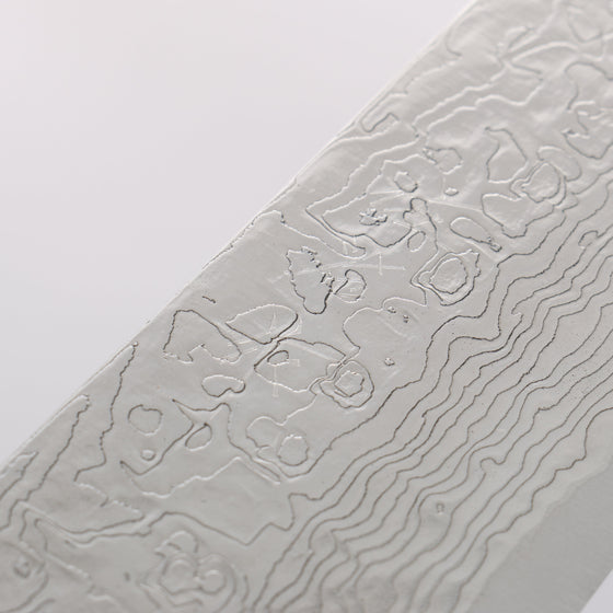 Takeshi Saji SG2 Diamond Finish Damascus Santoku 180mm Maki-e Art Fujin&Raijin Handle with Sheath - Seisuke Knife