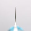 Takeshi Saji New Nomura Style SG2 Diamond Finish Damascus Nakiri 165mm Blue Turquoise Handle - Seisuke Knife - Slide 5