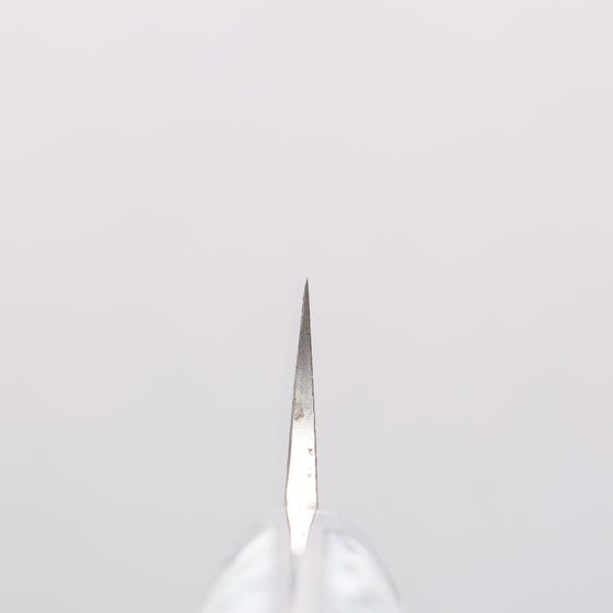 Takeshi Saji SG2 Diamond Finish Damascus Petty-Utility 90mm White Turquoise Handle - Seisuke Knife