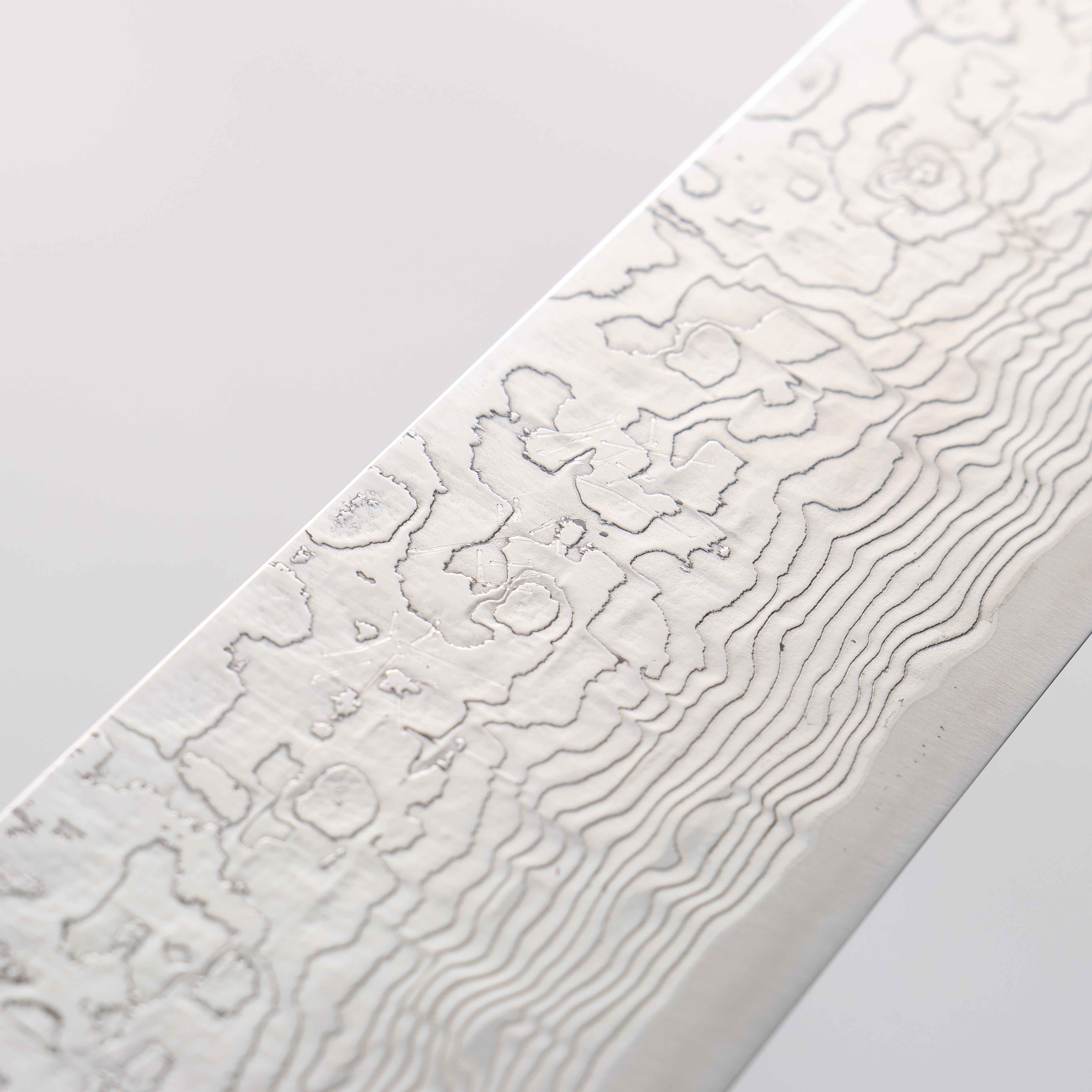 Takeshi Saji SG2 Diamond Finish Damascus Sujihiki 240mm Blue Turquoise Handle - Seisuke Knife