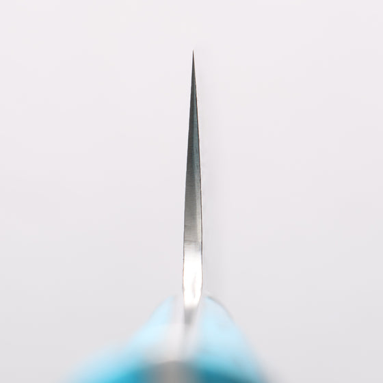 Takeshi Saji SG2 Diamond Finish Damascus Gyuto 270mm Blue Turquoise Handle - Seisuke Knife