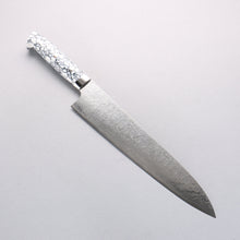  Takeshi Saji SG2 Diamond Finish Damascus Gyuto 270mm White Turquoise Handle - Seisuke Knife