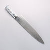 Takeshi Saji SG2 Diamond Finish Damascus Gyuto 270mm White Turquoise Handle - Seisuke Knife - Slide 2