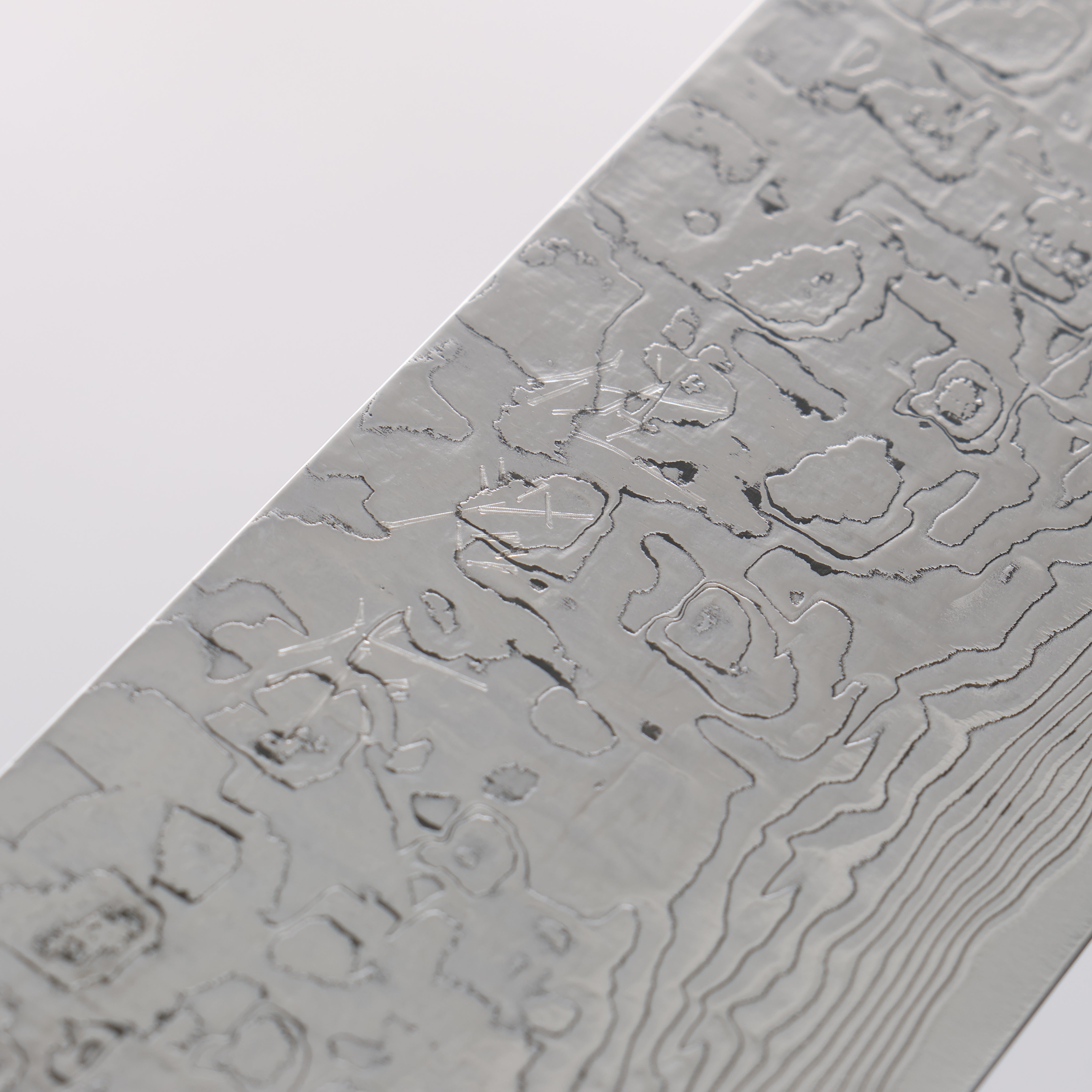 Takeshi Saji SG2 Diamond Finish Damascus Sakimaru Sujihiki 270mm White Turquoise Handle - Seisuke Knife