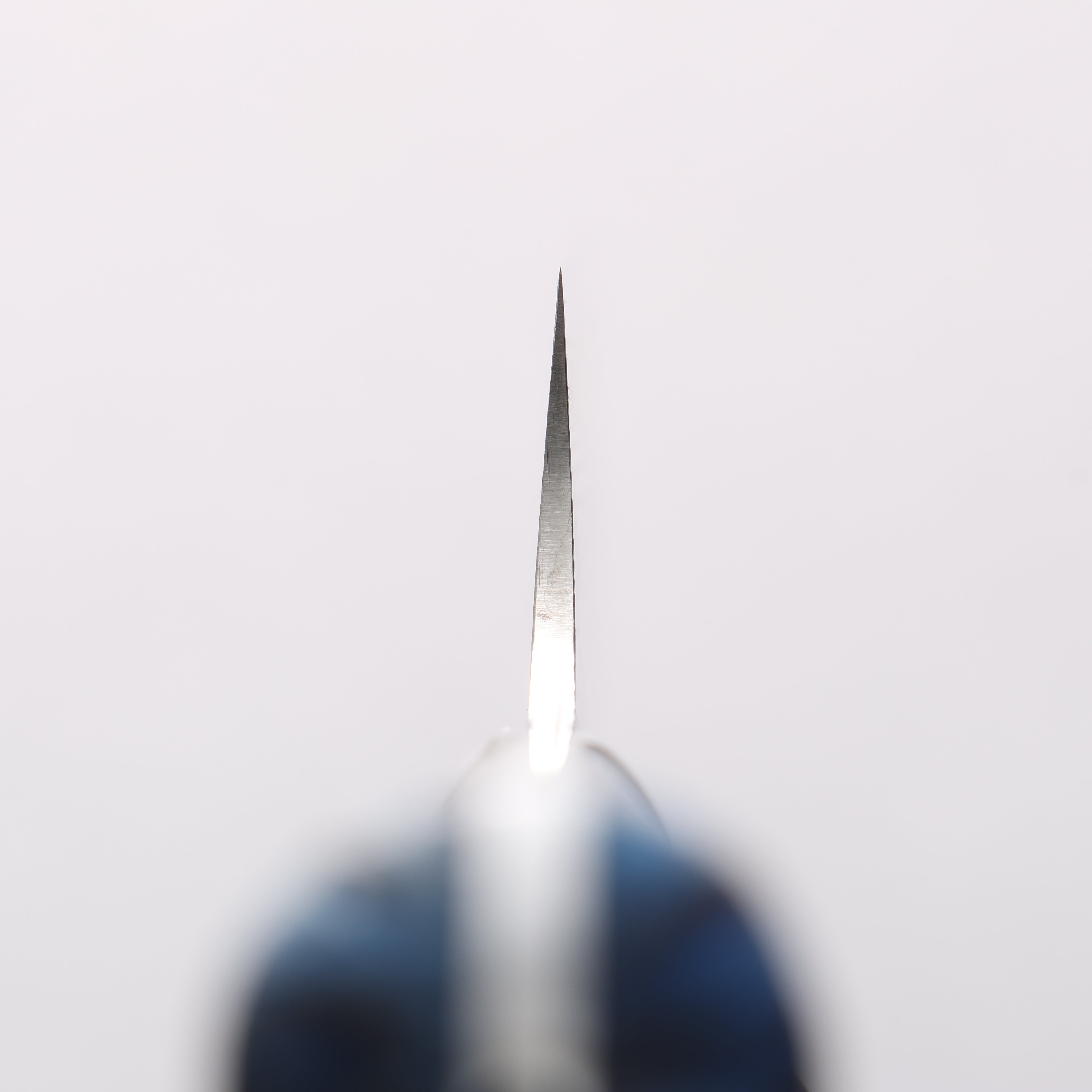 Takeshi Saji SG2 Diamond Finish Damascus Sujihiki 270mm Pine Cone and Blue Acrylic Handle - Seisuke Knife