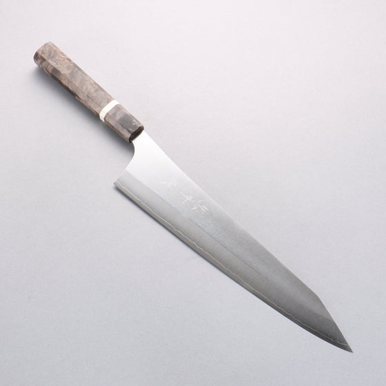 Yu Kurosaki New Gekko VG-XEOS Gyuto 270mm Stabilized Burl & White Ring Handle - Seisuke Knife