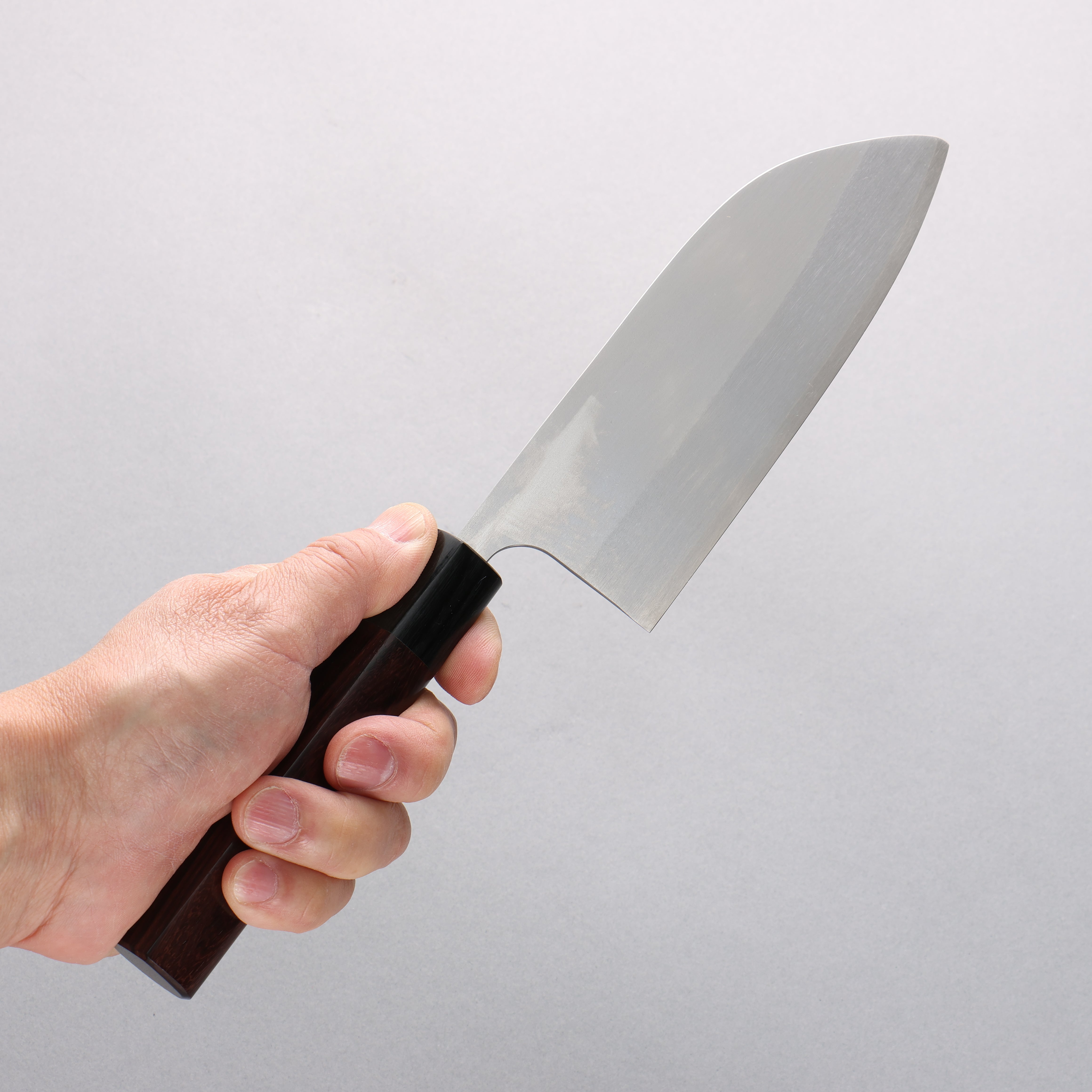 Shungo Ogata SG2 Togidashi Santoku(Maru) 150mm Rosewood Handle - Seisuke Knife