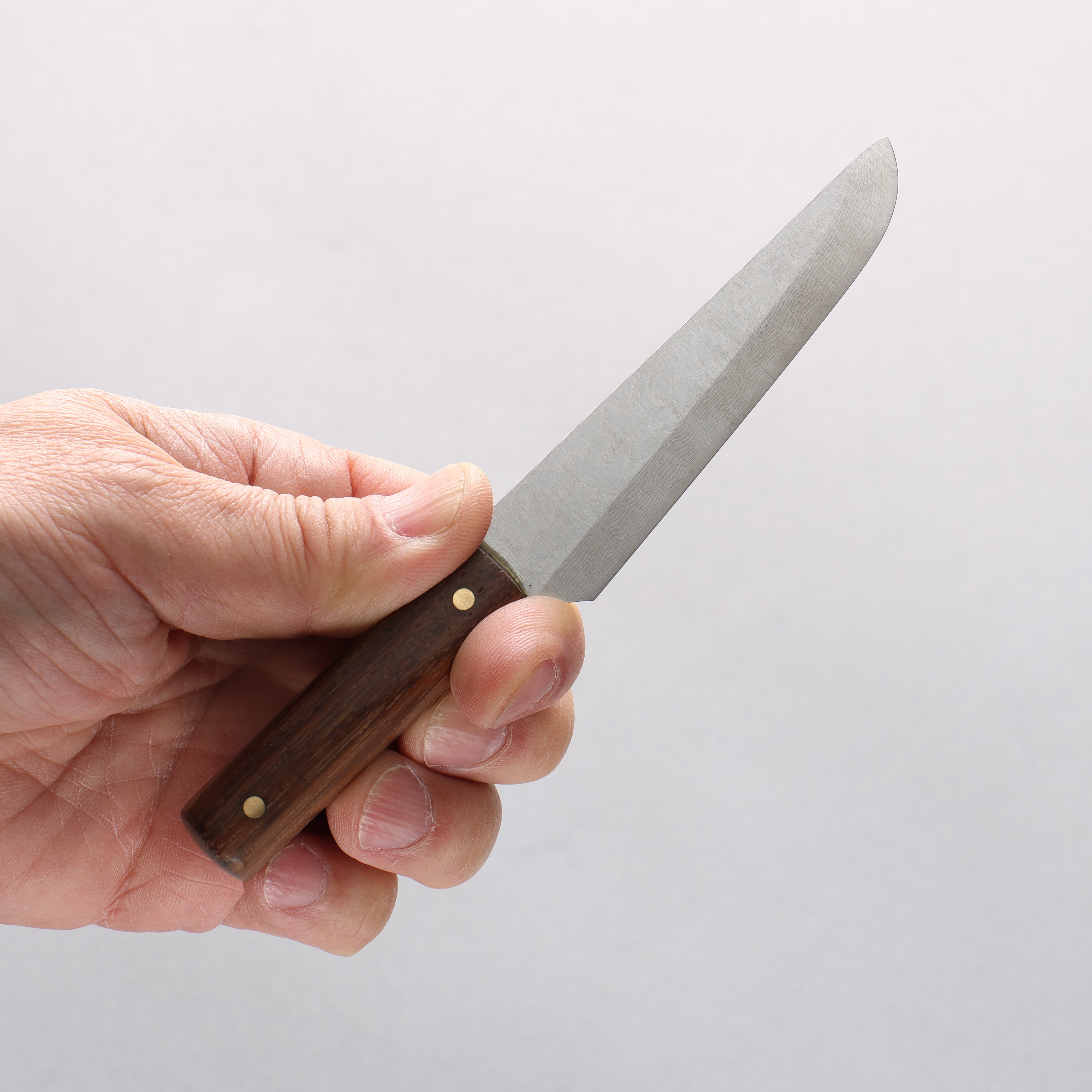 Shungo Ogata SG2 Damascus Mini Petty-Utility 80mm Shitan Handle with Sheath - Seisuke Knife