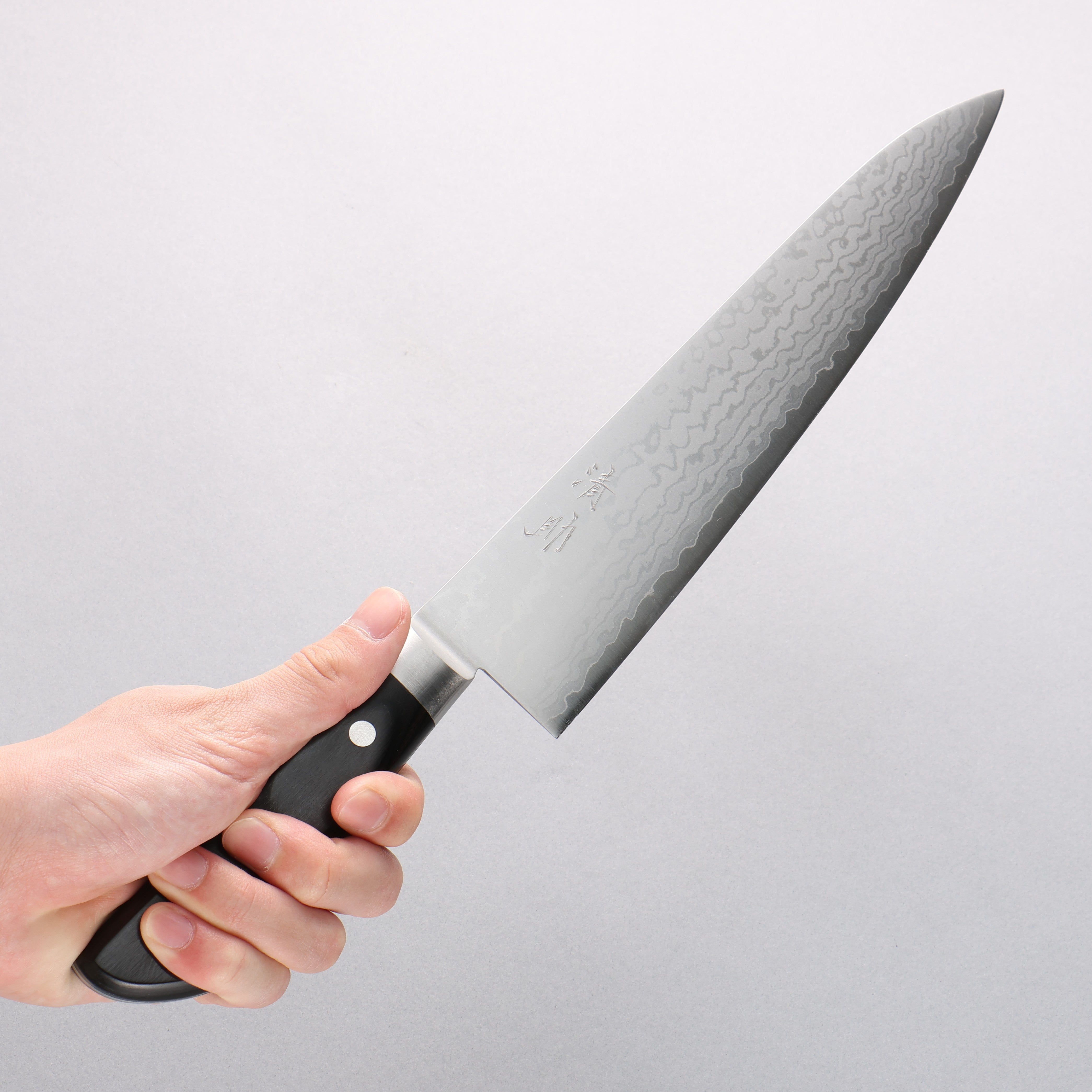 Seisuke VG10 Damascus Gyuto 240mm Black Pakka wood Handle - Seisuke Knife