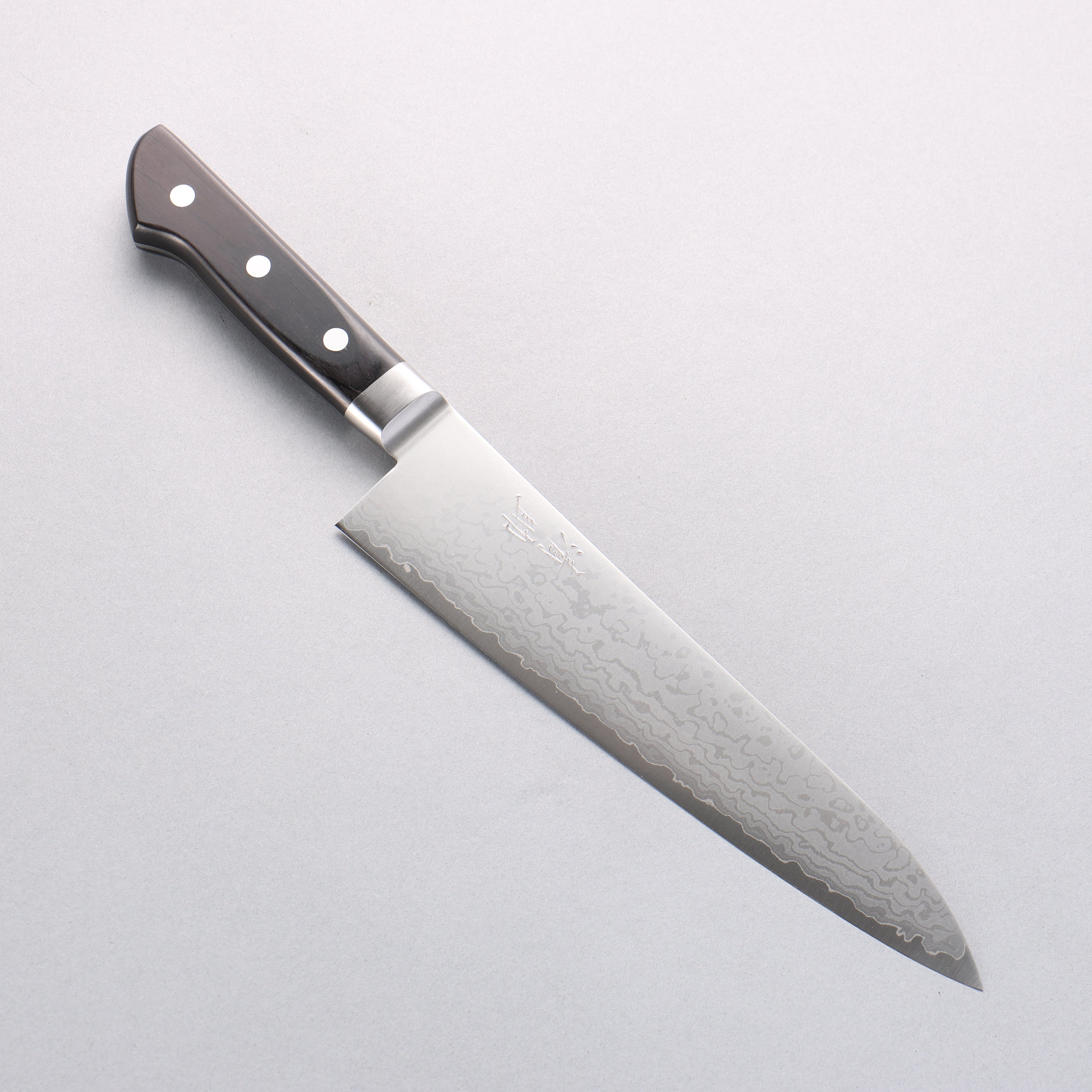 Seisuke VG10 Damascus Gyuto 210mm Black Pakka wood Handle - Seisuke Knife