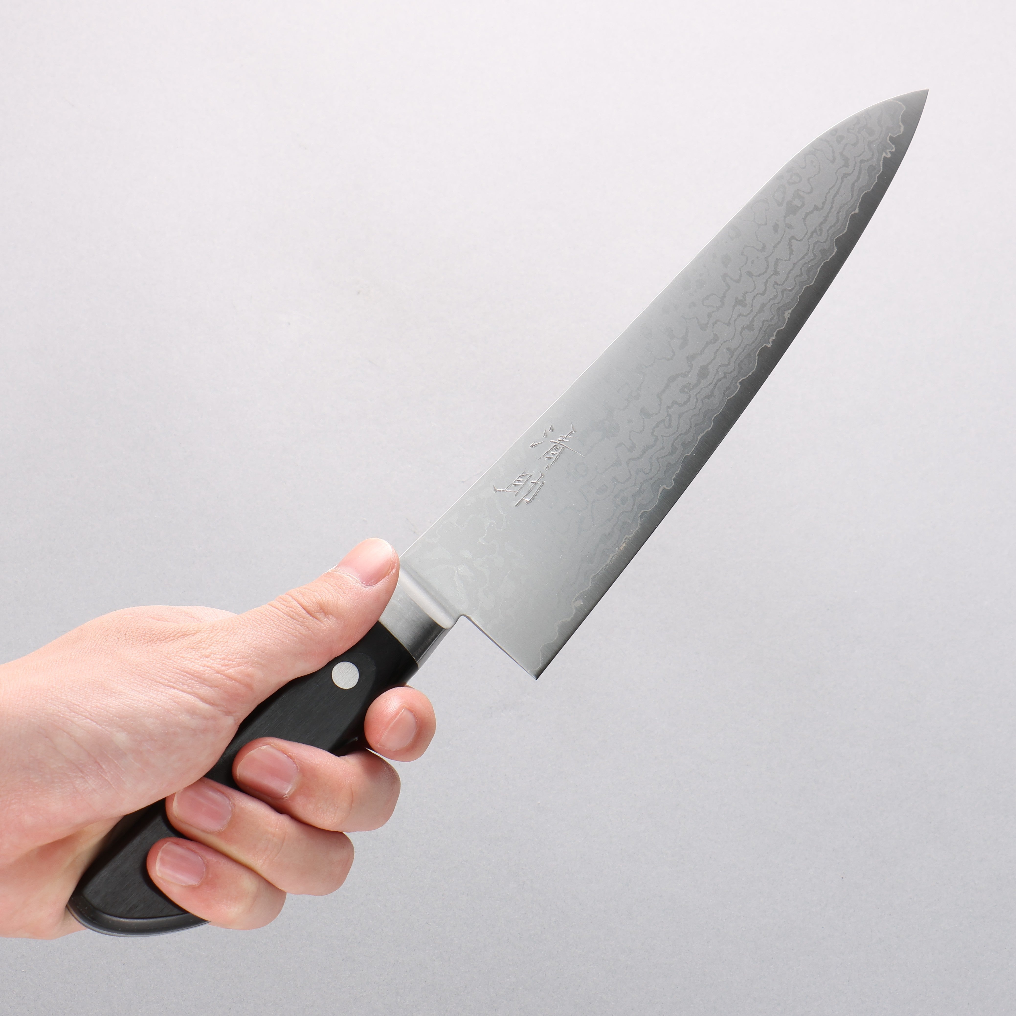 Seisuke VG10 Damascus Gyuto 210mm Black Pakka wood Handle - Seisuke Knife