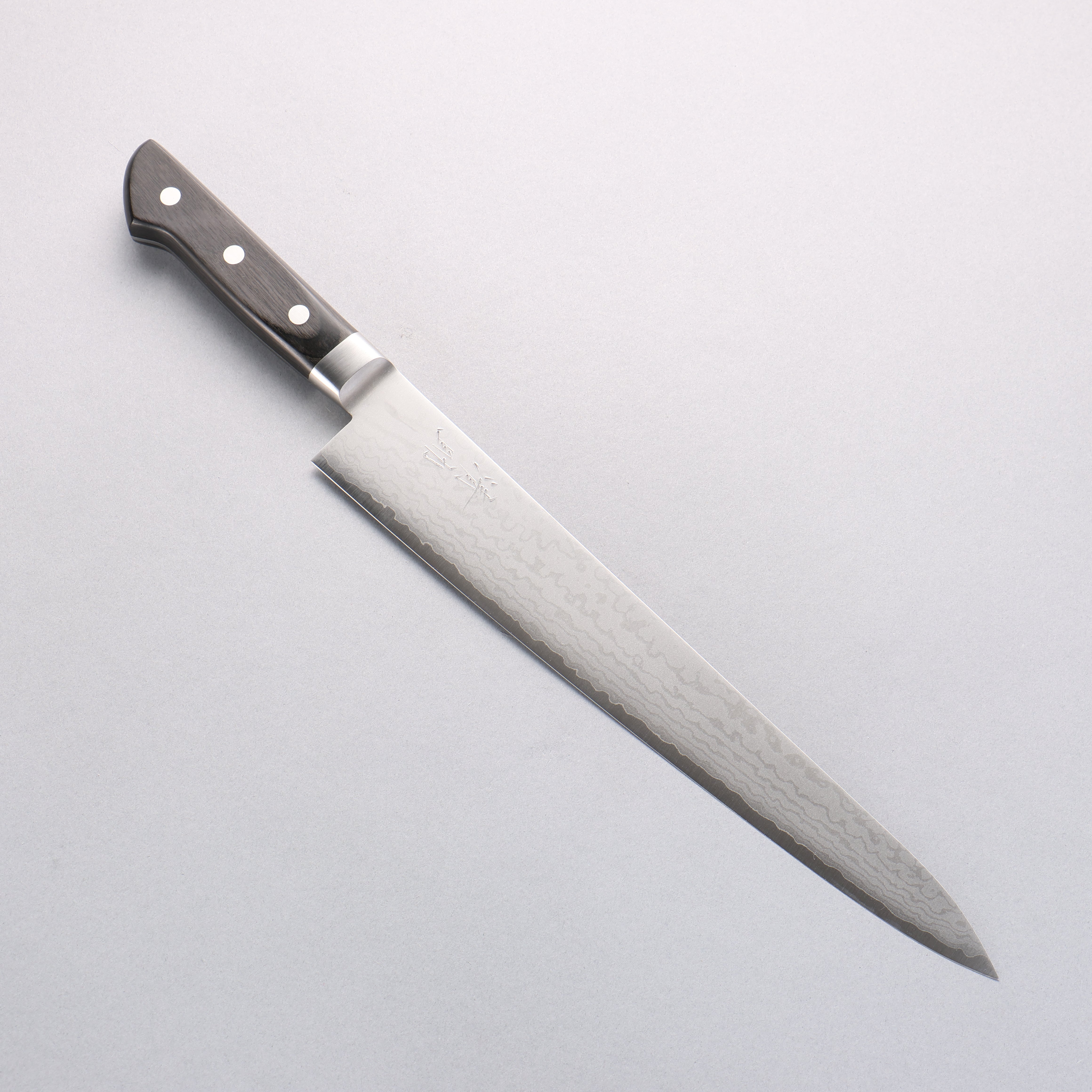 Seisuke VG10 Damascus Sujihiki 270mm Black Pakka wood Handle - Seisuke Knife