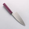 Seisuke White Steel No.2 Kurouchi Deba 135mm Purple Lacquered Handle - Seisuke Knife - Slide 2