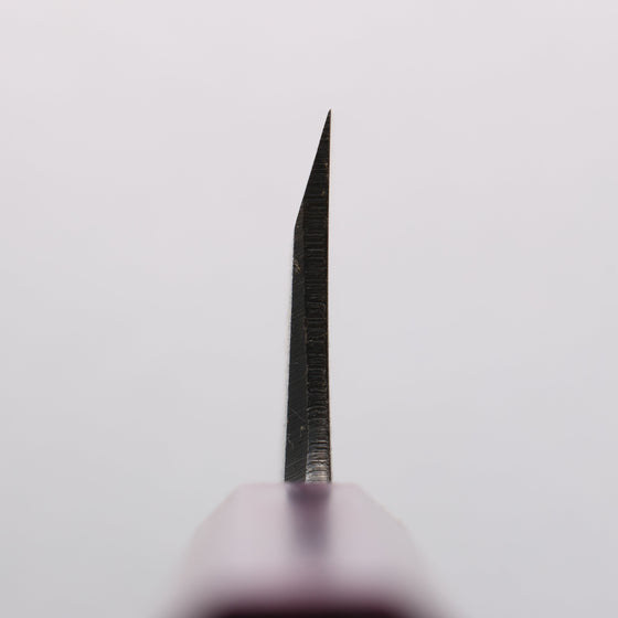 Seisuke White Steel No.2 Kurouchi Deba 135mm Purple Lacquered Handle - Seisuke Knife