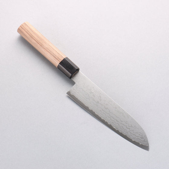 Seisuke VG10 Damascus Santoku 165mm Walnut Handle - Seisuke Knife
