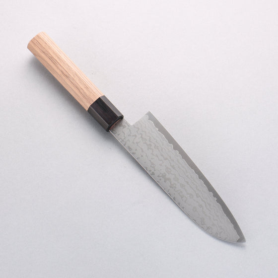 Seisuke VG10 Damascus Santoku 165mm Walnut Handle - Seisuke Knife