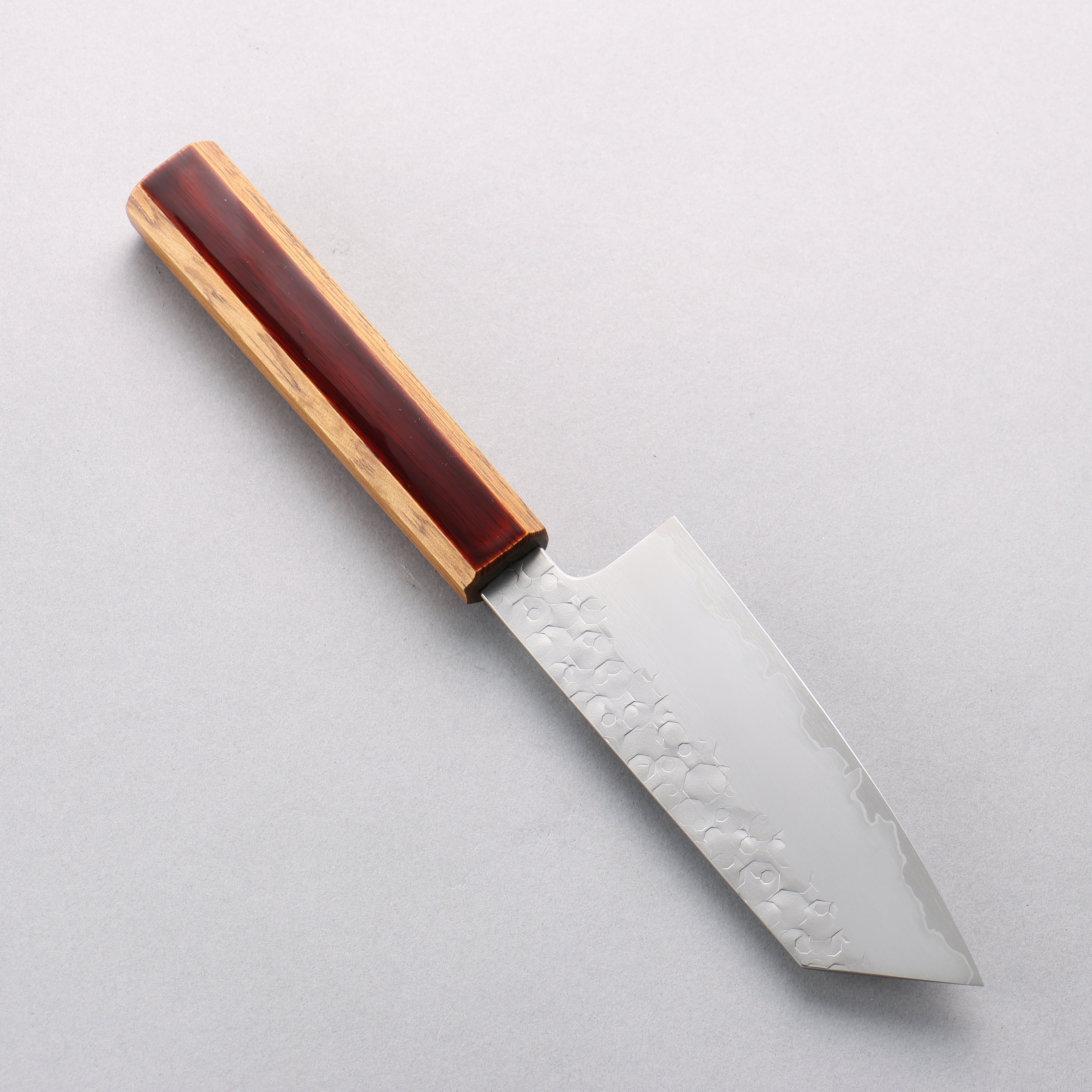 Hado Shiosai SG2 Hammered Small Bunka 135mm Kijiro-nuri Lacquered Handle - Seisuke Knife